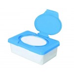 Scatola di plastica casa Muzuri tessuto supporto tessuto bagnato salviette di contenitore per salviette tovaglioli distributore salviette di carta igienica Blue - k696qYsU