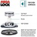Tatkraft Megalock Porta Carta Igienica Ventosa con Mensola Acciaio Cromato 15X15X19.5 cm - IbN7lcEA
