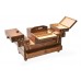 Aumueller - Scatola da cucito in legno di faggio dimensioni: 45 x 24 x 32 cm colore: legno - 2MAZTW2DO