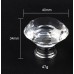 Eshowy confezione da 4 pomelli per porta da 40 mm in vetro trasparente come il cristallo di alta qualità a taglio diamante per cassetti o mobili dotati di vite colore trasparente - H6JlZgiq