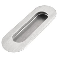 Maniglie da incasso - SODIAL(R) 4.7 "tono argento a lungo in acciaio inox scorrevole porta dell'armadio incasso a filo Pull - YGgBe2w1