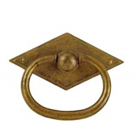 Pomolo pendente ad anello in zama con base a rombo (5 pezzi) - tjbCjZLm
