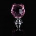 Revesun - Pomelli in cristallo trasparente a forma di rosa per porte armadietti cassetti e guardaroba credenze 20 mm confezione da 8 colore rosa - fpVqPaSa