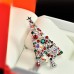 Demarkt Spilla in lega con Strass Spilla Abbigliamento Brooch Donne Decorazione Gioiello Serie di Natale Accessori per Vestito (Albero) - Z0ZO3DYEH