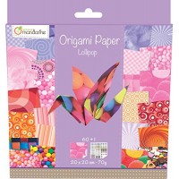 Avenue Mandarine - Carta per origami  60 fogli  20 x 20 cm  motivo: lollipop - HWM6669QI