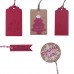Buwant tag Kraft appendere carta da regalo di Natale rosso e marrone 160 pezzi con 8 modelli di Natale e 2 tipo di juta naturale spago - 0B93DRS27