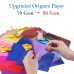 Carta per origami Opret 100 fogli 15 x 15 cm/6 x 6 in 50 colori vividi lato singolo origami di carta per creazioni fai da te - I8NFUTDZ5
