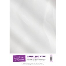 Crafter's Companion - Carta stampabile 160 g/mq printable acetate bianco 8 pezzi - Y1AA5M3N1