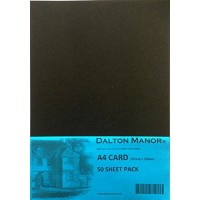 Dalton Manor - Risma di 50 fogli A4 nero - Q2SD99XS6