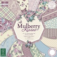 First Edition - Fogli di carta decorativa per applicazioni artistiche  da sorgenti certificate (FSC)  30 x 30 cm  motivo: Mulberry Kisses - Y9SR7QE3D