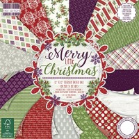 First Edition Merry Little Christmas FSC Paper Pad multicolore 12 x 30 5 cm - SKXDKA7AD