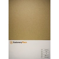 Stationery Place Thick - Brown Recycled Natural Kraft Card - A5 280 GSM 50 Sheet Pack - 0BDJDS0L4