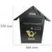 Cablematic - Cassetta delle lettere casella postale e posta metallico di colore nero da parete 366 x 100 x 370 mm - oKyGnScB
