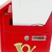 Cablematic - Cassetta delle lettere casella postale e posta metallico di colore rosso da parete 366 x 100 x 370 m - ud1w1Vr0