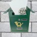 Cablematic - Cassetta delle lettere casella postale e posta metallico di colore verde da parete 366 x 100 x 370 m - 4mDJaMBA
