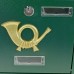 Cablematic - Cassetta delle lettere casella postale e posta metallico di colore verde da parete 366 x 100 x 370 m - 4mDJaMBA