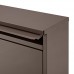Lyndan - Grande Supporto a parete in acciaio per uso in esterno cassetta delle lettere Scatola verticale con serratura su porta Mailbox postale di blocco A4 - Grigio caldo - sq0JUknF
