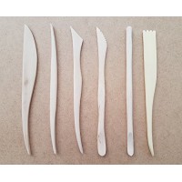 Confezione da 6 strumenti in legno per scultura  modellatura dell'argilla di EMI Craft - BD6F38CPQ