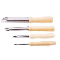 Millya  kit di utensili per incisione  in acciaio inox e legno  taglierini circolari per argilla (4x). Natural - FYO1J83VF