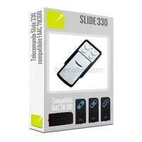 Telecomando Slide330 - 4 tasti 330 Mhz) compatibile con tutta le serie Faac TM300 e T300 (TM1 300  TM2 300 ecc.) - Uvk6xibC