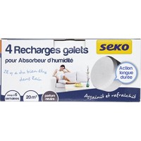 Seko R4 X500 - Set di 4 dischetti essiccanti per deumidificatore fragranza neutra 500 g - NzseEHF2