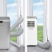 TROTEC AirLock 1000 guarnizione per porta finestra | per climatizzatori ed essiccatori con scarico esterno dell'aria | Hot Air Stop - AebmHkFA