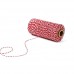 100 m di filo rosso e bianco filo di cotone resistente a due fili per fai da te arti e mestieri e spago da giardinaggio imballaggio - PWLXO4NNF