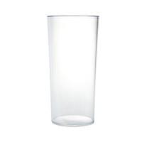 Clear Acrylic Cylinder Vase Hard Wearing Lightweight Durable Plastic 25cm High by Smithers Oasis - 5CX6HB0SF