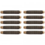 COM-FOUR® 10x Filo di legatura cotto  spessore 0 65 mm  1000 G  in rocchetti da 100g su bastoncini di legno (03 Stück - geglüht) - XPTA4X7QS
