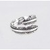 Fablcrew elegante argento anello Feather anello regolabile Open Rings wedding Jewelry for Women Girls - FLCXE2QII