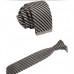 Wdoit Fashion cravatta a righe da uomo lavorato a maglia con cerniera ultra-sottile Tie Flat Tie Style A - AL1U4BFK1