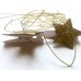 12 Oro Glitter in legno Craft mollette di Natale stella porta con cavo - 8BXPMA4JM