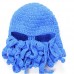 Foopp caldo berretto di maglia Squid adulto Barbarian barba cappello beanie blu - SHD71ZS3C