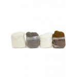 Selezione di vello di lana cardata naturale - 4 pezzi - 21TCVXVA8
