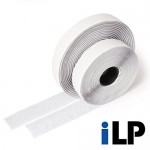 iLP nastro adesivo in velcro  bianco - lunghezza 5 m  larghezza ca. 20 mm - fissaggio sicuro  extra forte  per lavori di casa  fai da te  lavori manuali  maschio e femmina - Wkpk02FA