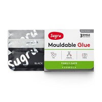 Sugru pasta adesiva modellabile - Formula per tutta la famiglia - Nero  bianco e grigio (3 confezioni monodose) - fBHIVAZw