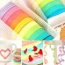 UClever 10 decorativo mascheratura Washi - Adesivo colorato arcobaleno Nastri Fai Da Te Nastri Etichette - jt5Kddnk
