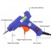 Wisfox mini elettrico pistola per colla a caldo con 50 pezzi di colla stick blu ad alta temperatura di fusione Glue Gun Trigger kit flessibile per progetti fai-da-te e kit di riparazione - UJxJ4gX7