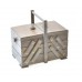 Aumueller - Scatola da cucito in legno di pioppo dimensioni: 30 x 18 x 26 cm colore: grigio antico - 5JQVLO2JA