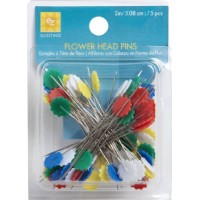 EZ Quilting 75-Piece Flower Head Pins Multi-Color - SX62VUQ6G