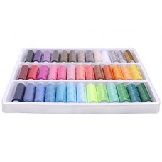 Luxbon - Confezione di 39 spolette di colori assortiti kit di fili per in poliestere ideali per cucire a mano o con macchina da cucire - 8JF2P8QI3