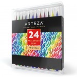Arteza  brush pen in 24 colori  con inchiostro a base acquosa (set da 24) - PGC0X1IOA
