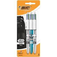 BIC Star Wars 945514 Penna a Sfera  Fusto Metallizzato  3 Pezzi  Colori Assortiti - JMBQZ8FO5