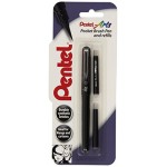 Pentel XGFKP/FP10-A Brush Pen con due ricariche  inchiostro nero - 09E6KGCEI