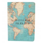 Sass & Belle - Quaderno per appunti  copertina con cartina geografica in stile vintage  multicolore - CNSR1MN0A