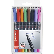 STABILO OHPen universal Penna Permanente colori assortiti - Astuccio da 8 - CK9AWSNRD