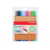 STABILO punto 88 – Confezione di  pennarelli punta fine - Fluorescenti Coloris pastel - F2SO6MJBQ
