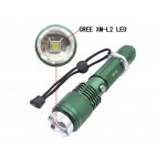 3000 lumen CREE XM-L L2 LED torcia elettrica ricaricabile Super Bright torcia 5 modalità-alto  medio  basso  stroboscopio  SOS  in lega di alluminio dello zoom del fuoco della luce - LqozArQF