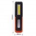 Lampada di ispezione Wolfteeth torcia LED ricaricabile USB con base magnetica e gancio per garage campeggio officina auto riparazione - 3HzGz0kC