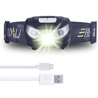 Lampade da testa  USB ricaricabile LED CREE Lampada Frontale con interruttore del sensore  Migliore per Correre  Camminare  Leggere  Campeggio Arrampicata  Bambini  Bicicletta - 38fXuJbA
